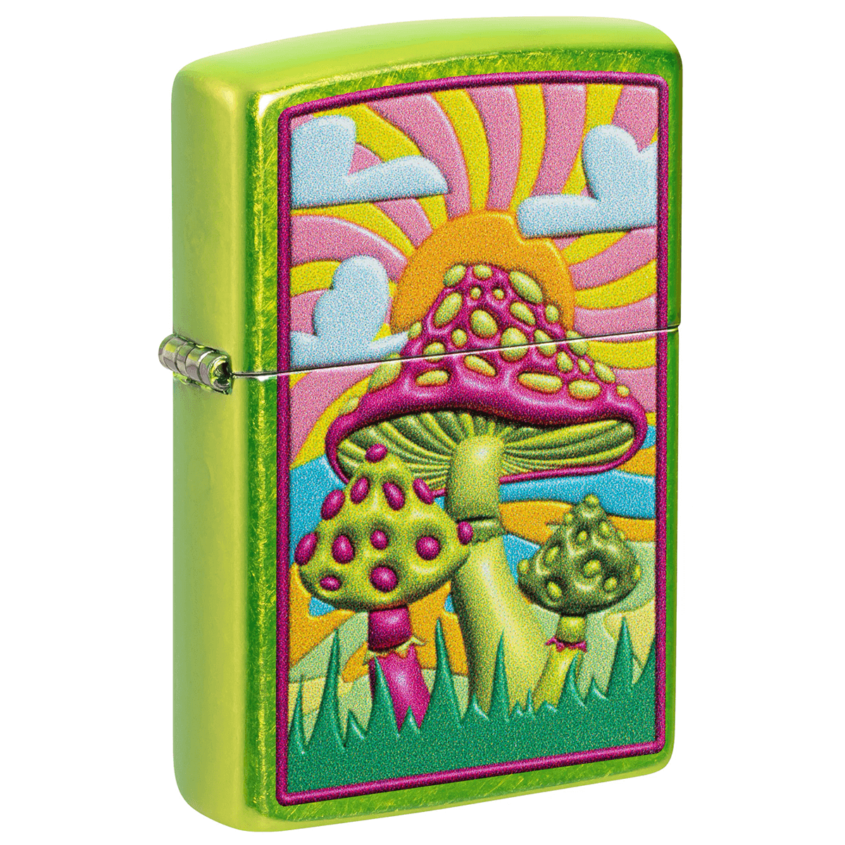 Zippo Colorful Mushroom Lurid Green Finsh