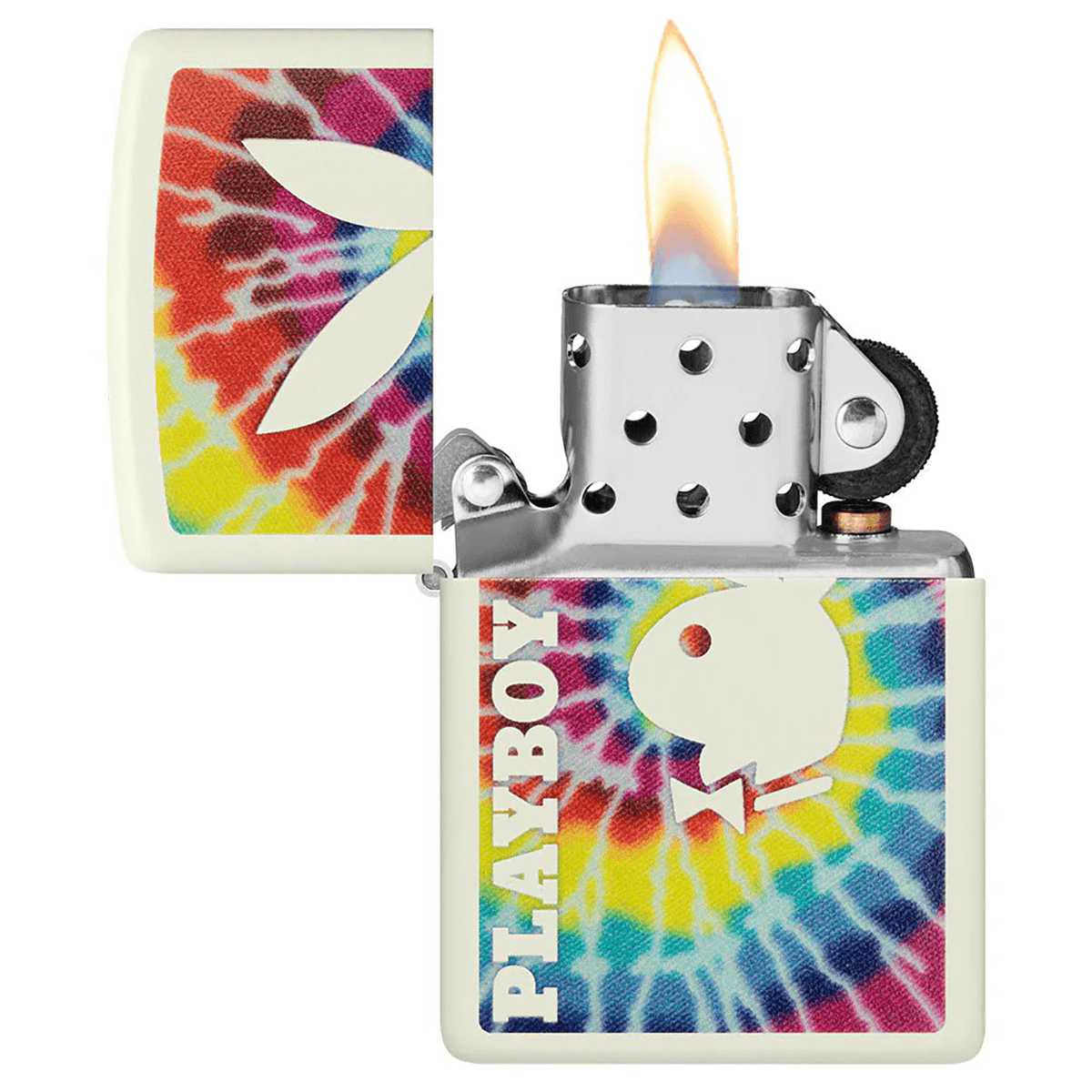 Zippo Tie Dye Playboy Glow In The Dark