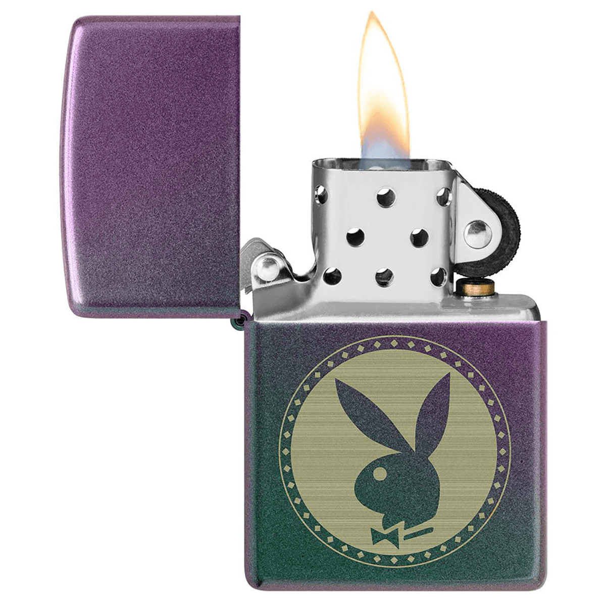 Zippo Playboy Logo Iridescent Finish