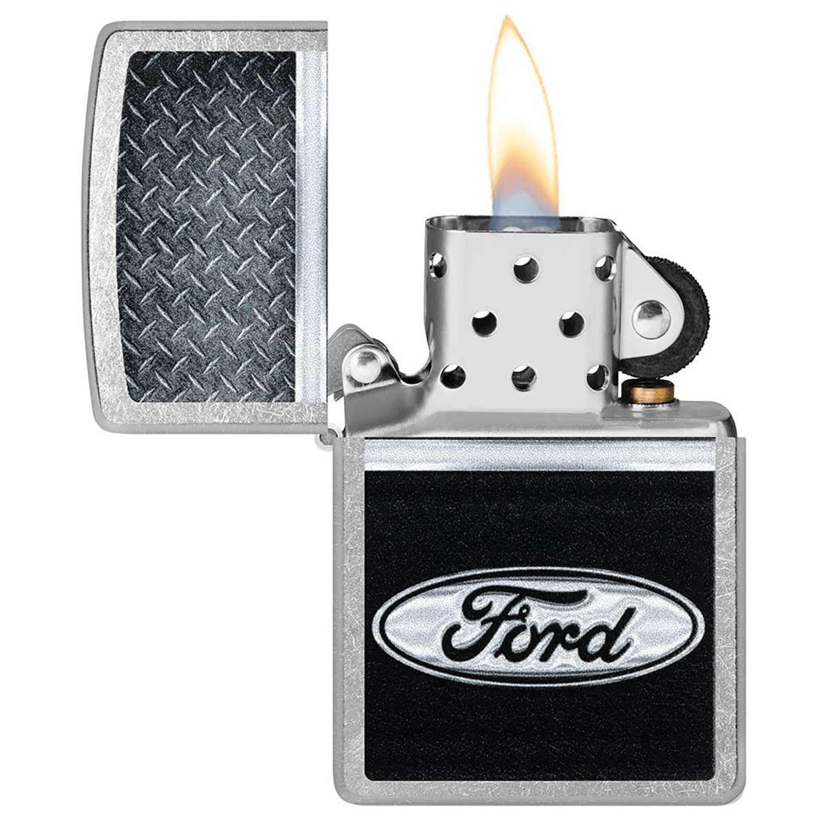 Zippo Ford Logo Street Chrome