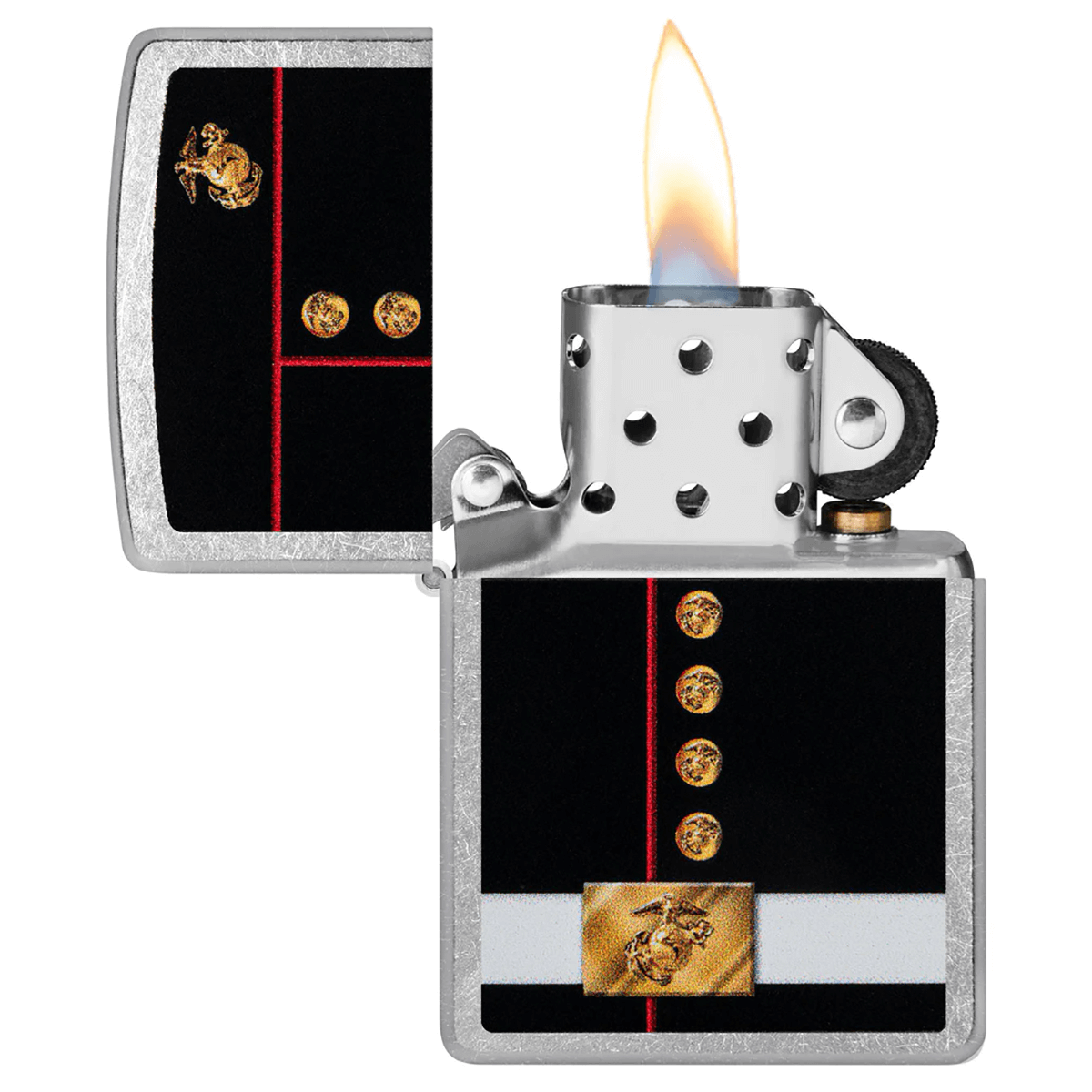 Zippo Marines Dress Blues Street Chrome