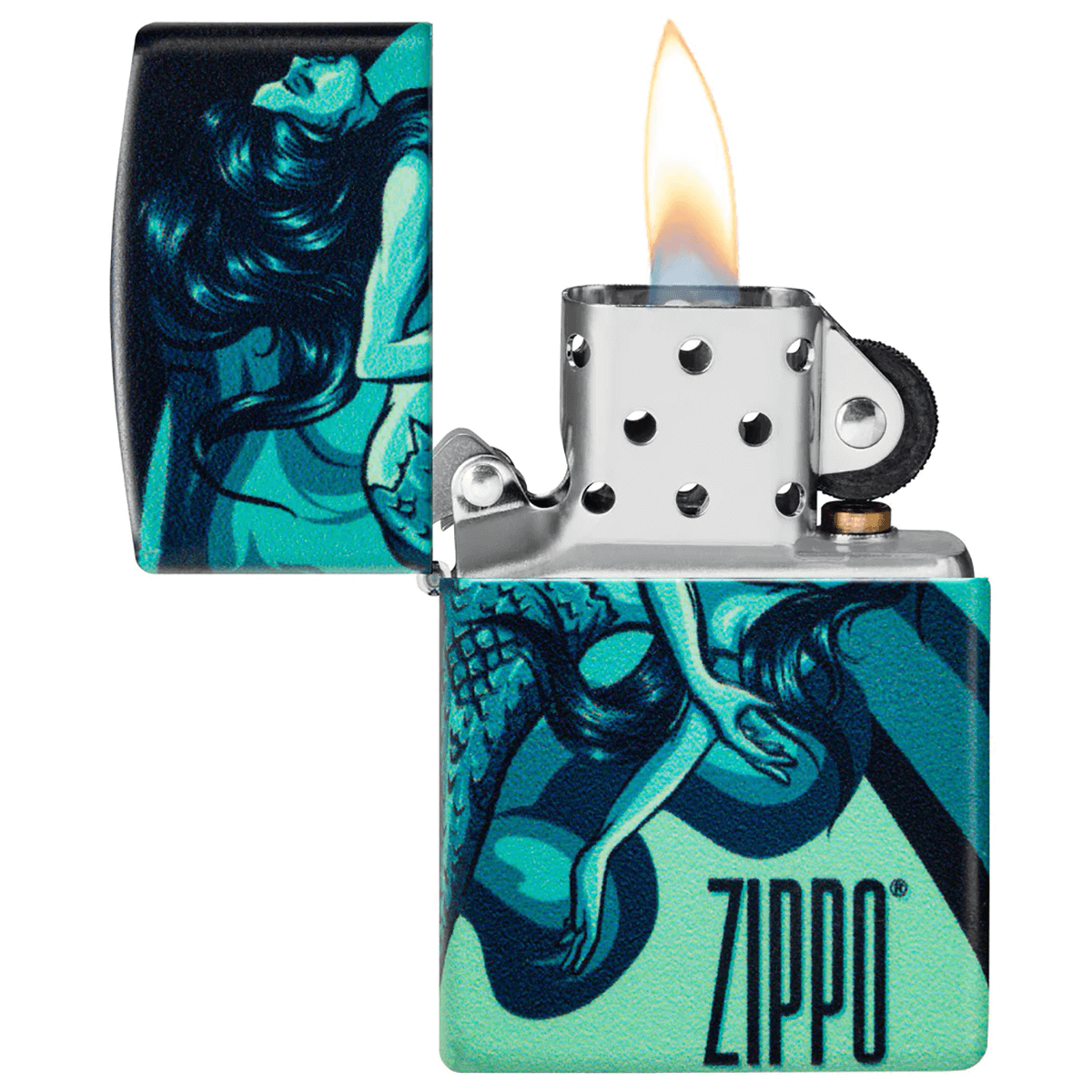 Zippo Mermaid Color Image Design