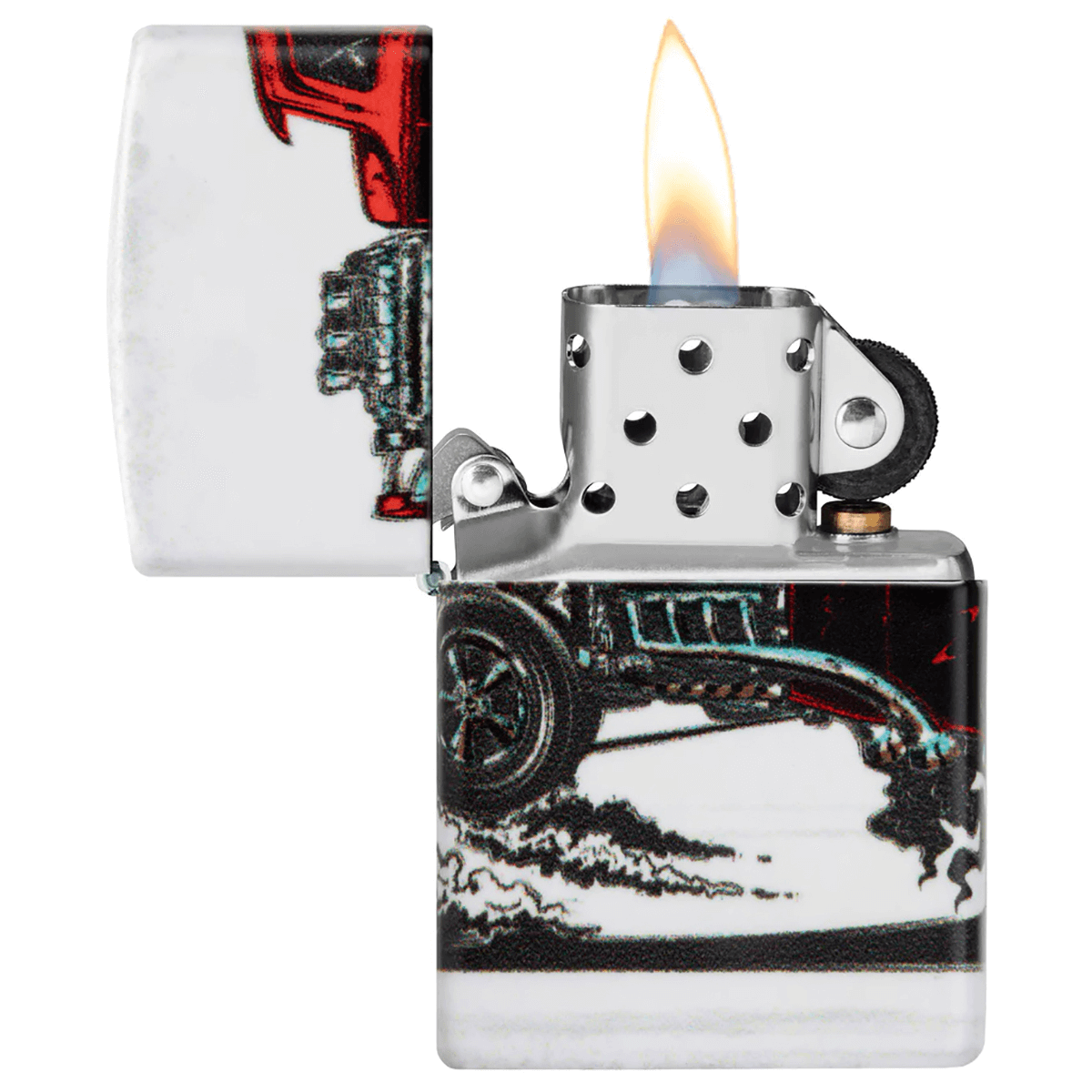 Zippo Hot Rod Color Wrap Around Image