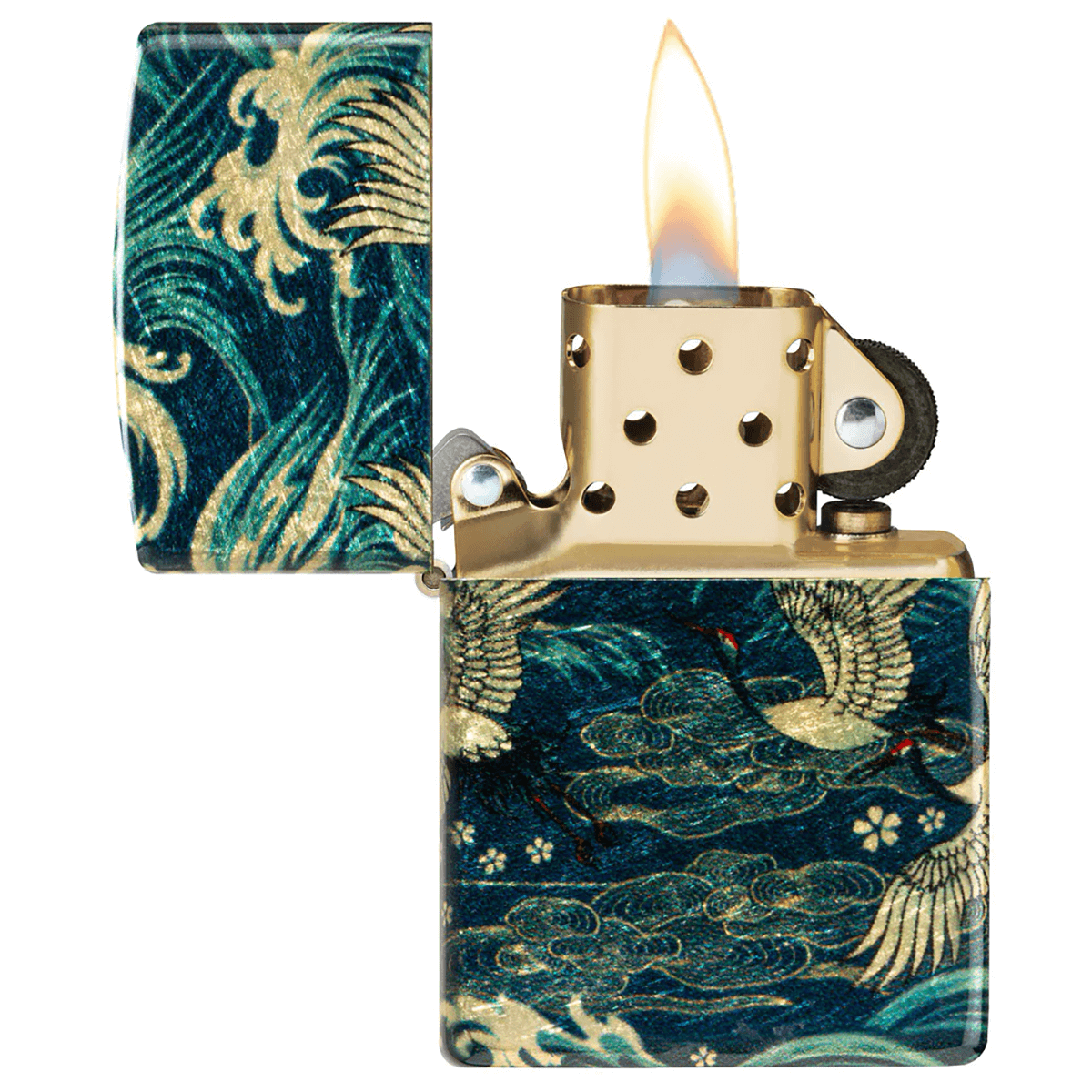 Zippo Waves And Cranes Art In 540 Color