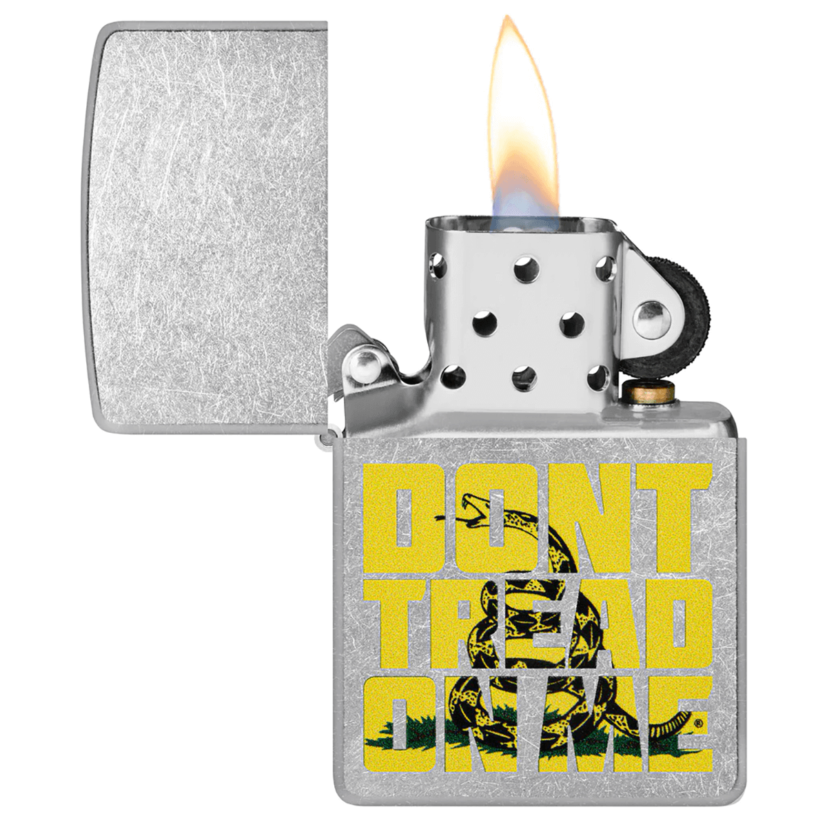 Zippo Don'T Tread On Me Street Chrome