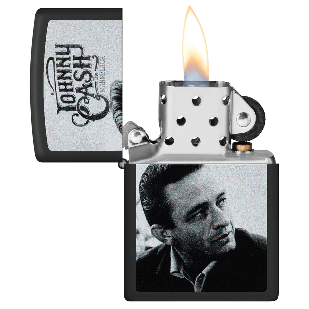 Zippo Johnny Cash High Polish Chrome