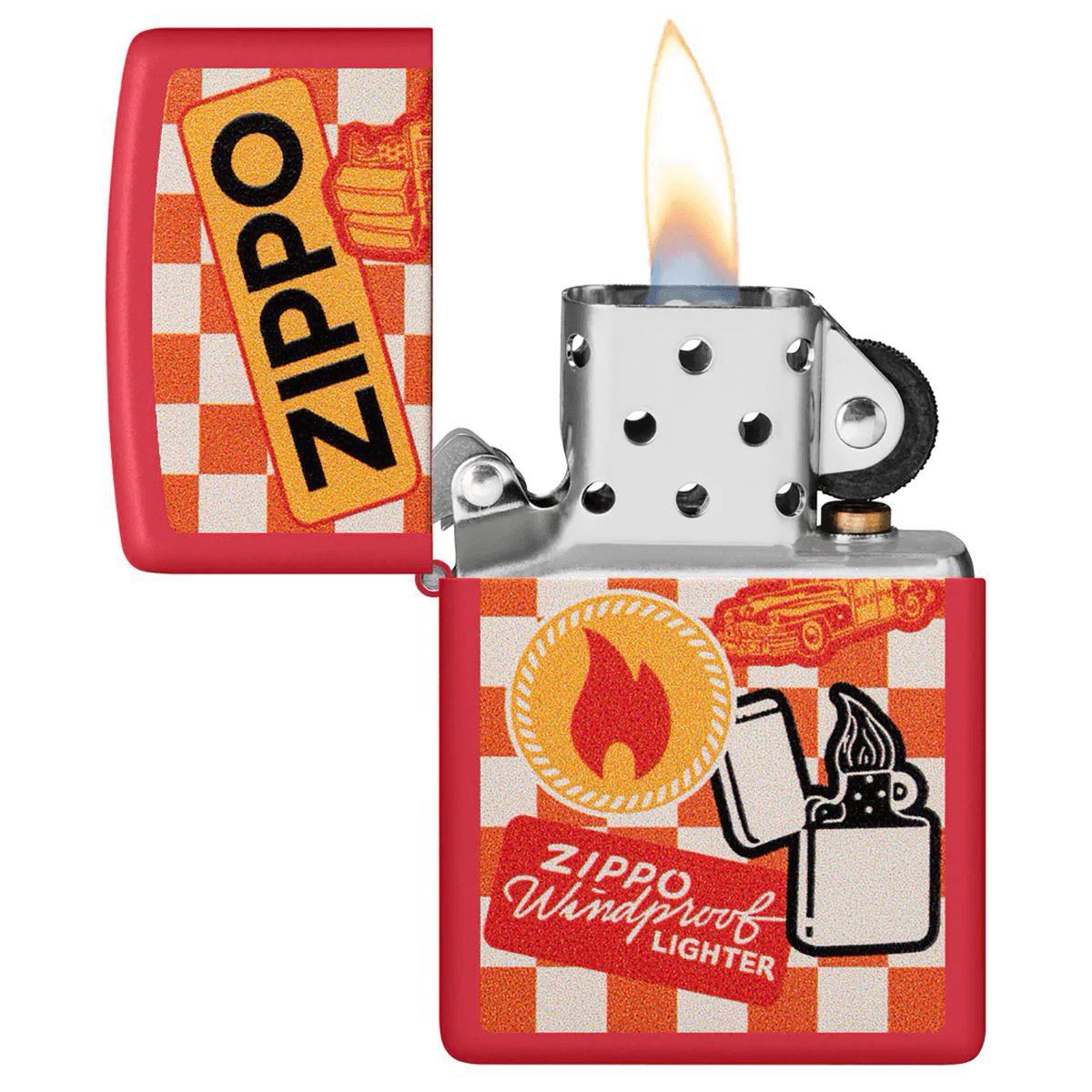 Zippo Retro Design Red Matte