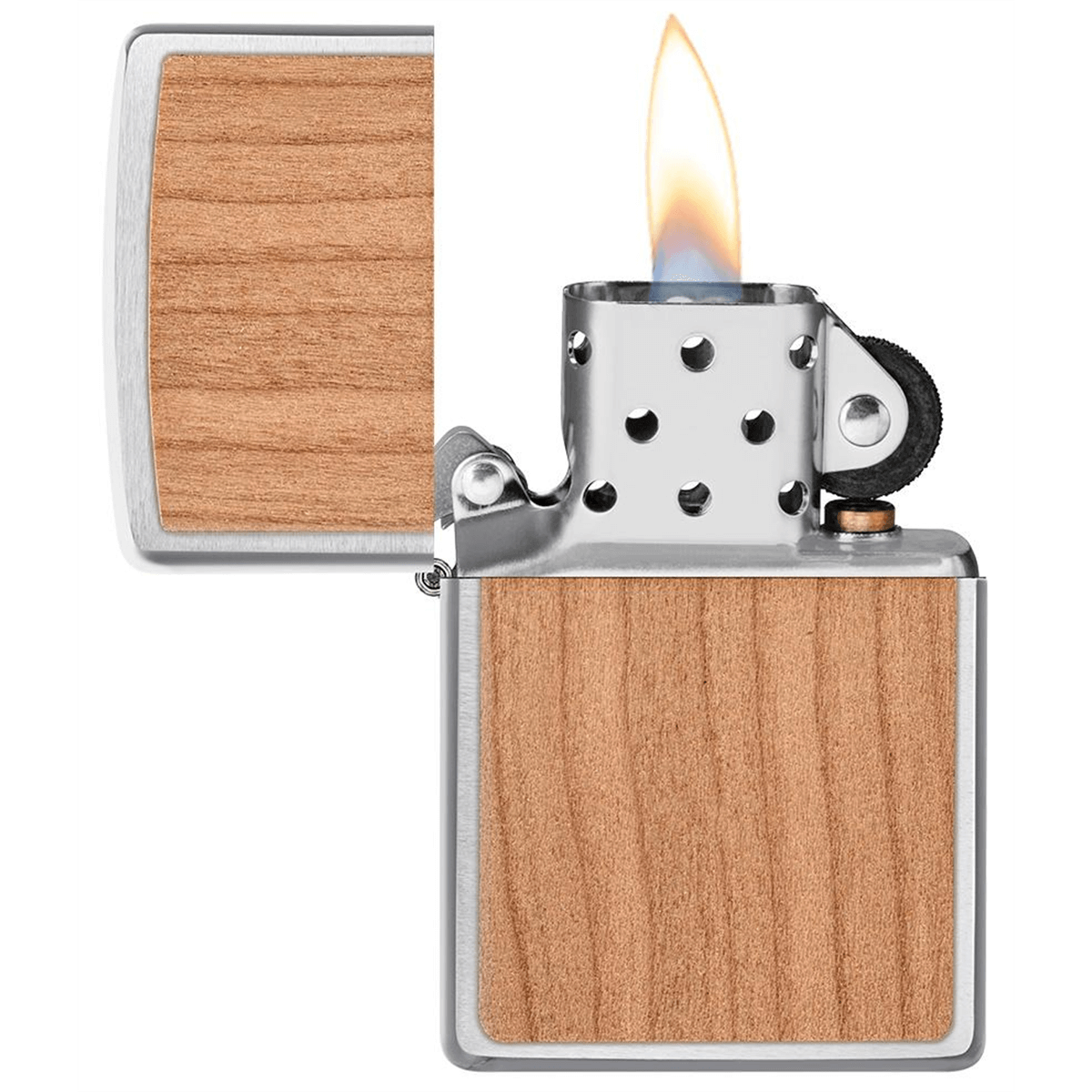 Zippo Woodchuck Usa Brushed Chrome