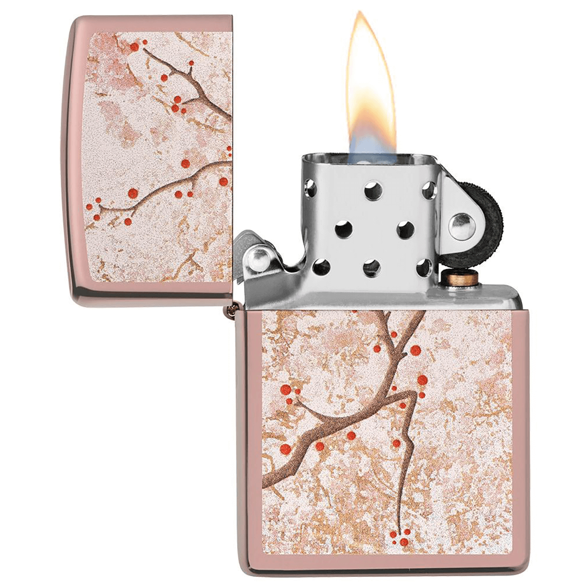 Zippo High Polish Rose Gold Eastern Design