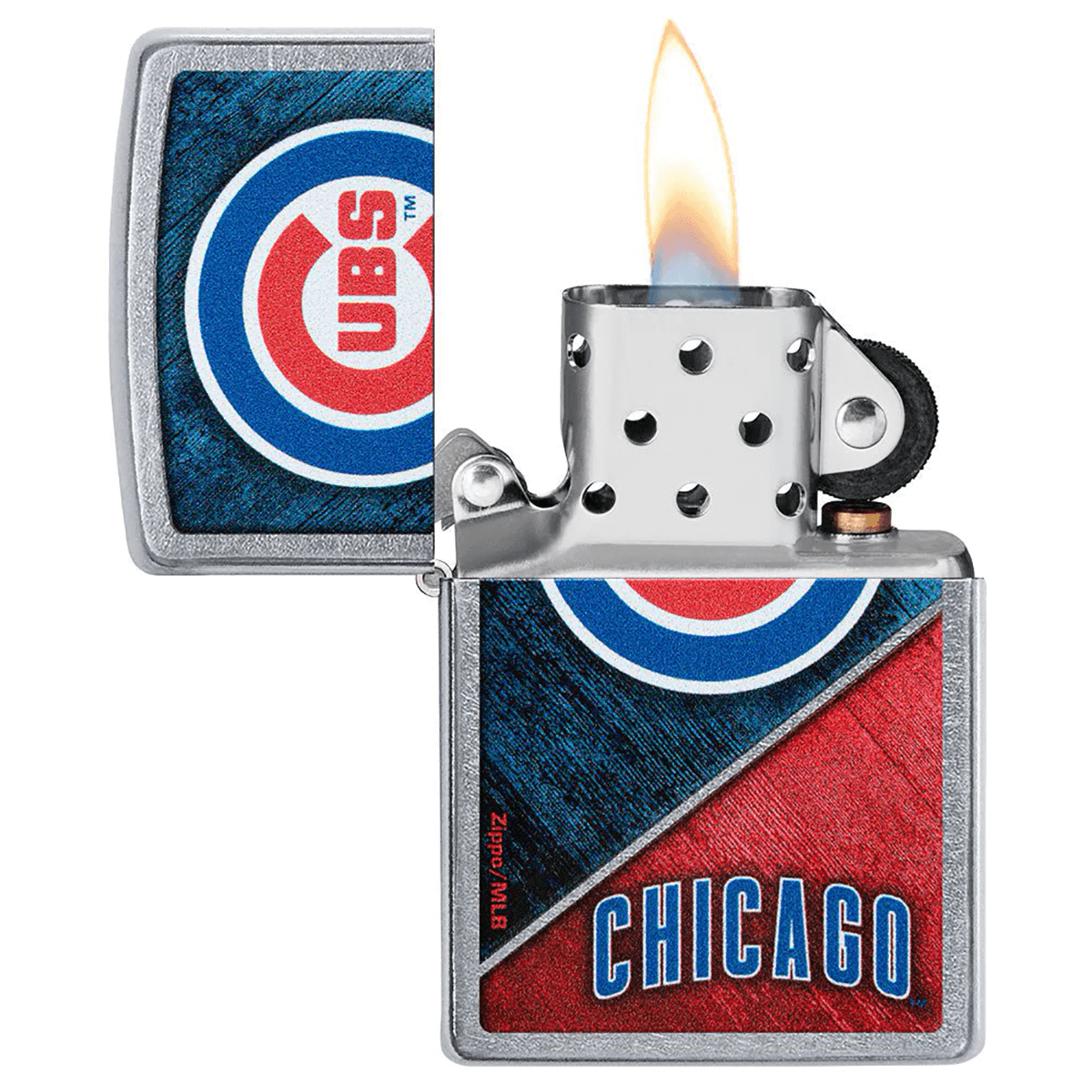 Zippo Mlb Chicago Cubs Street Chrome