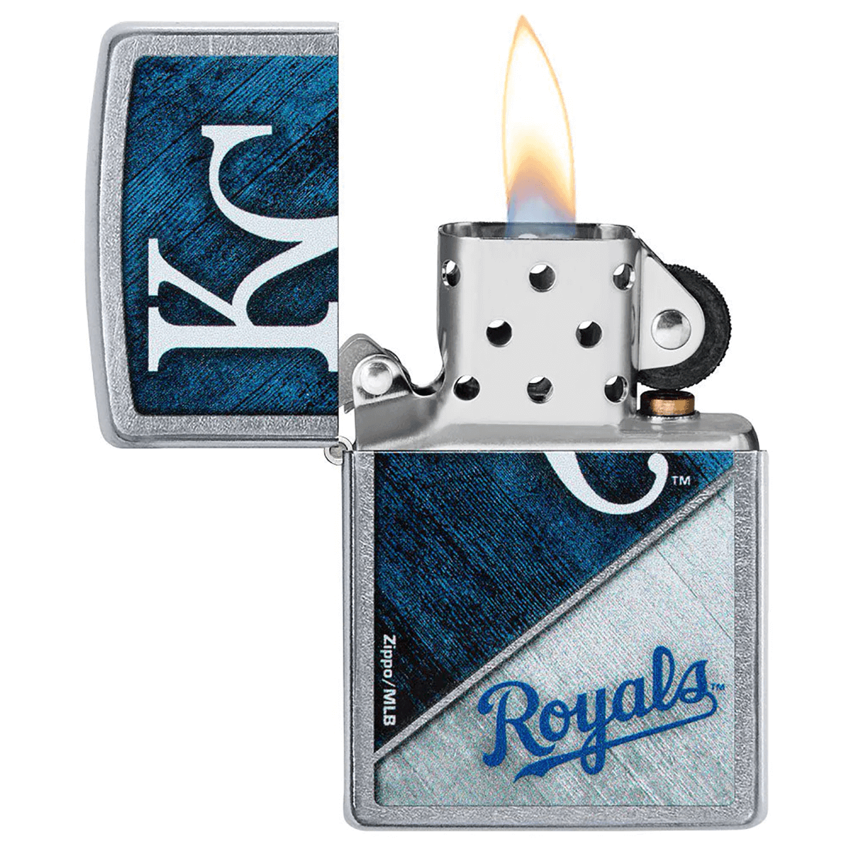 Zippo Mlb Kansas City Royals Street Chrome