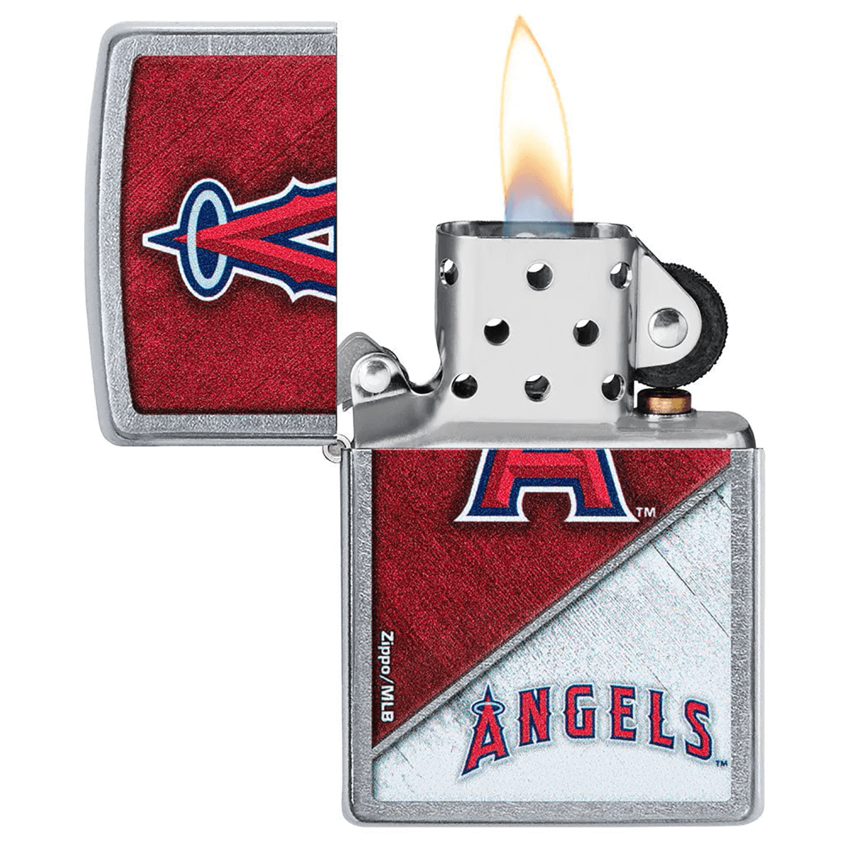 Zippo Mlb Angels Street Chrome