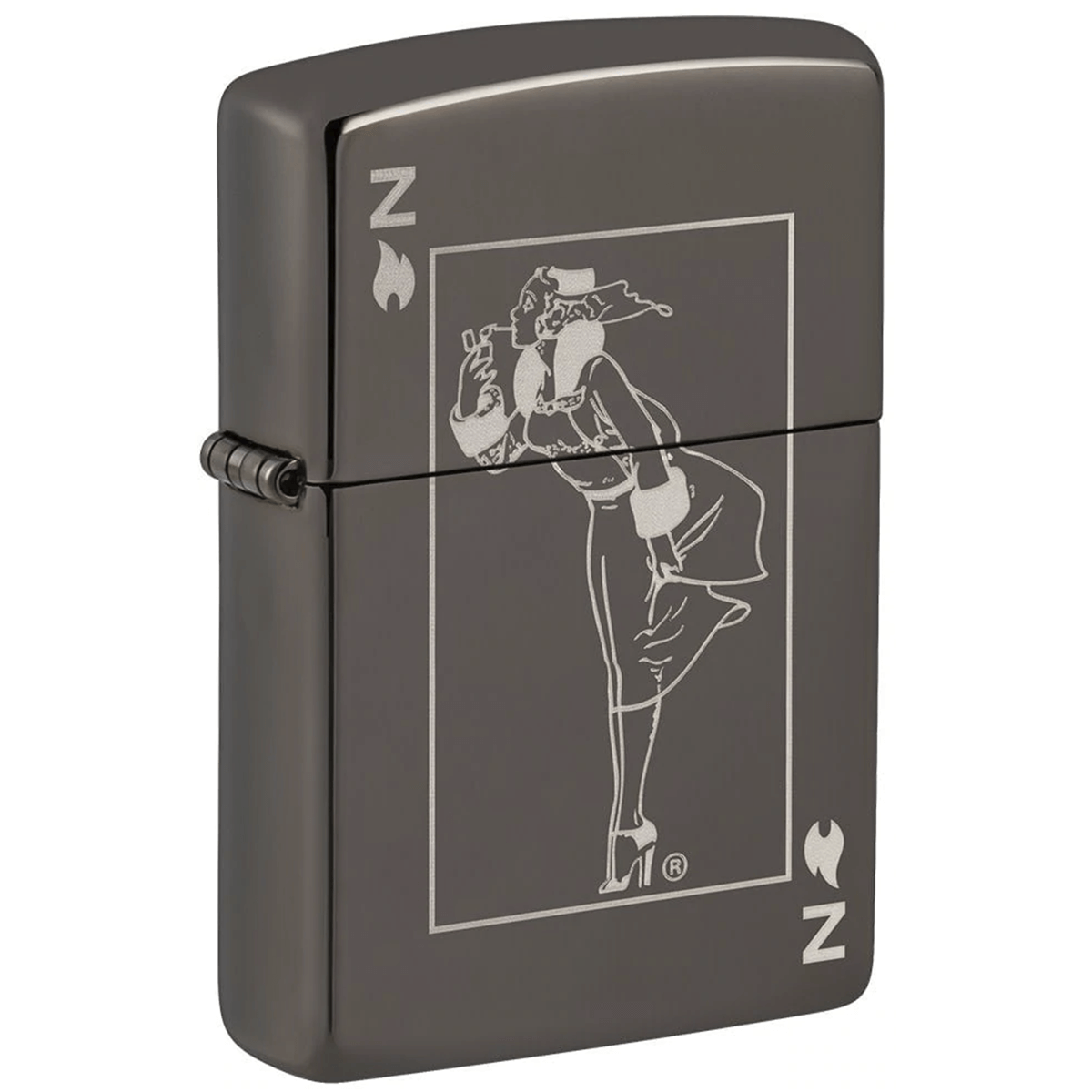 Zippo Black Ice Windy Design