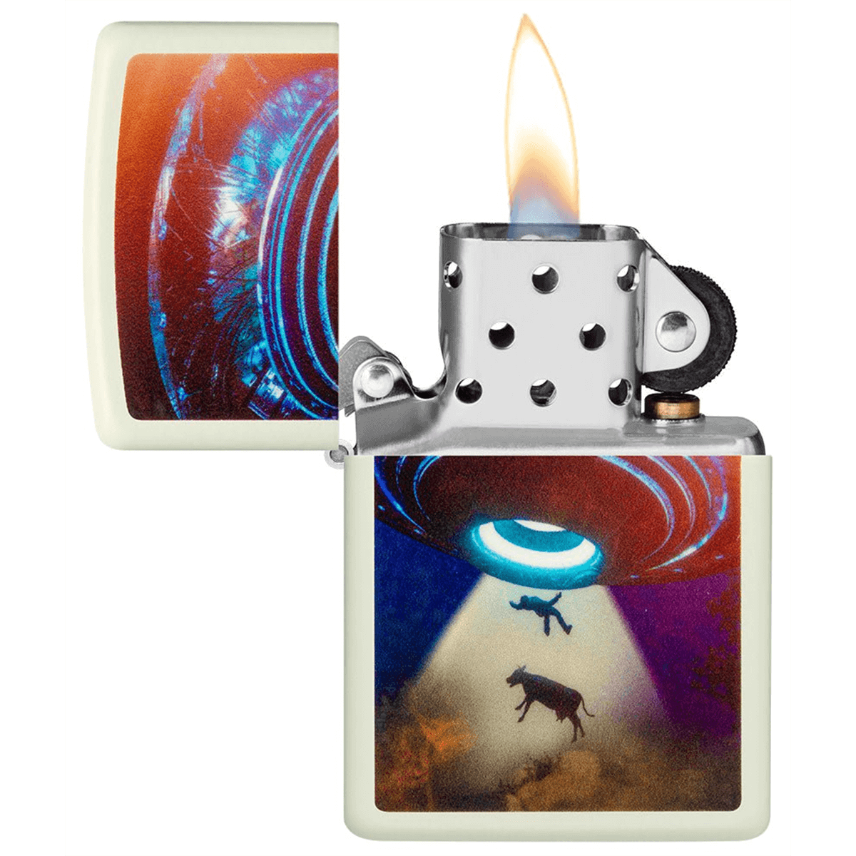 Zippo Glow-In-The-Dark Ufo Design