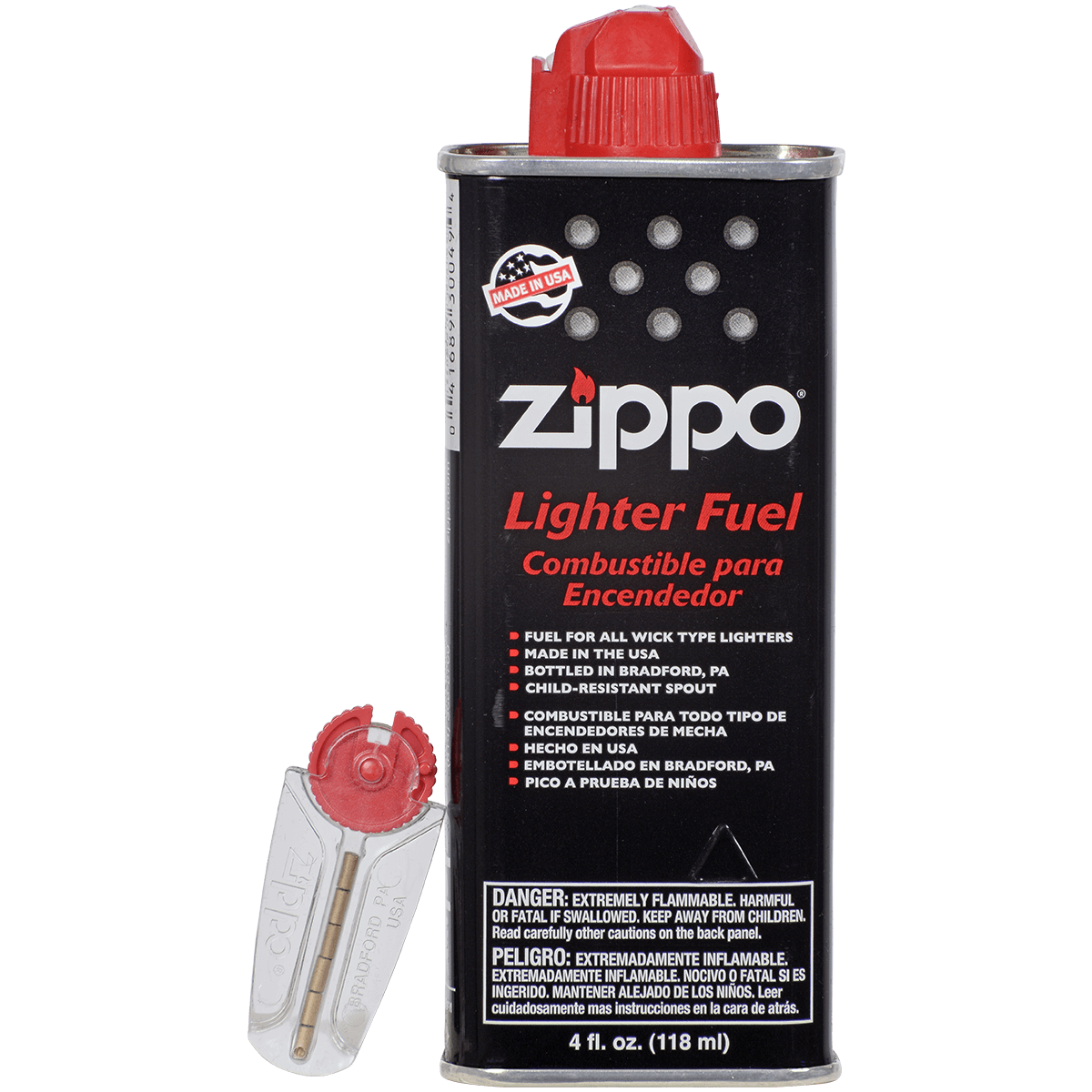 Zippo Gift Kit Regular Gift Box W/4Oz. Fluid & 6 Flints