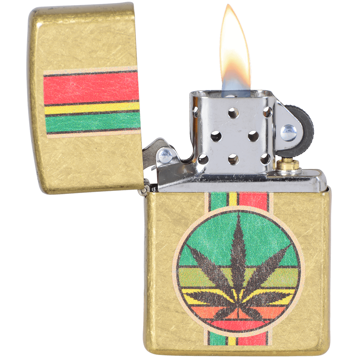Zippo Pk Collection Retro Rasta Street Brass