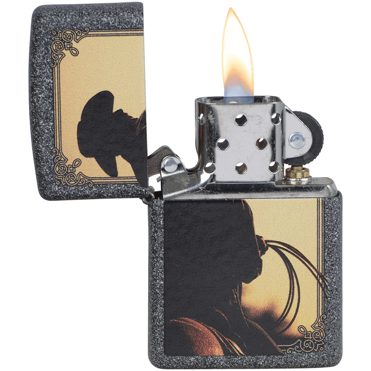 Zippo Pk Collection Cowboy Rope Stone Finish