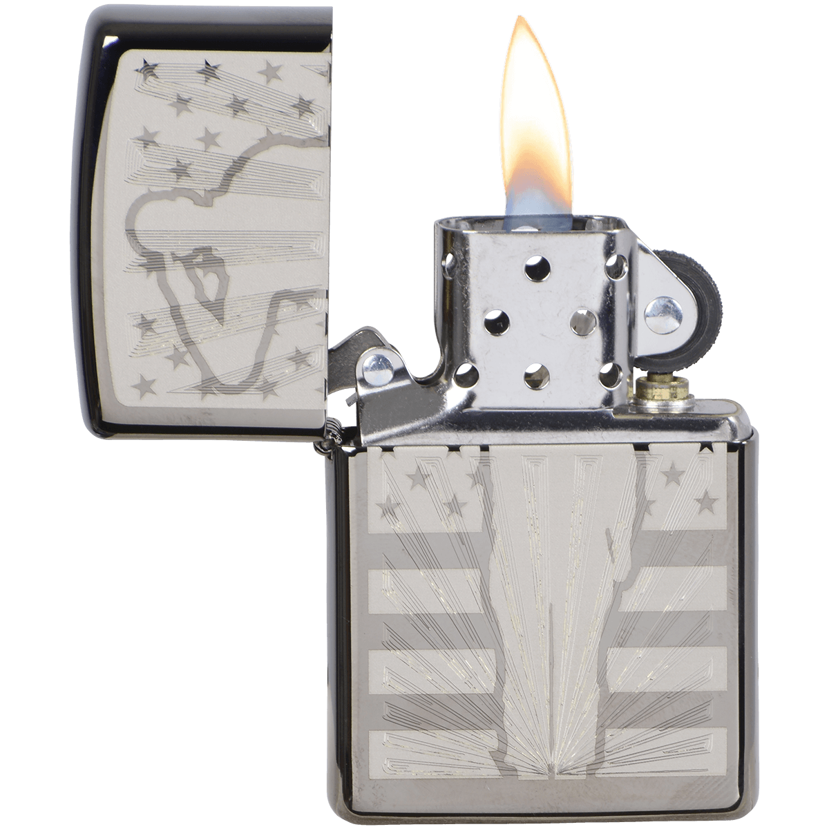 Zippo Pk Collection Salute Black Ice