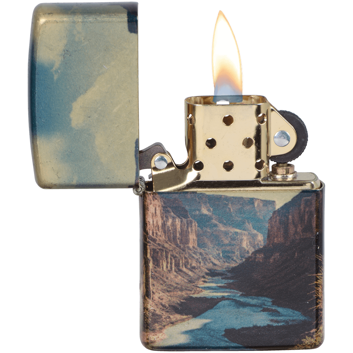 Zippo Pk Collection Grand Canyon Tumbled Brass