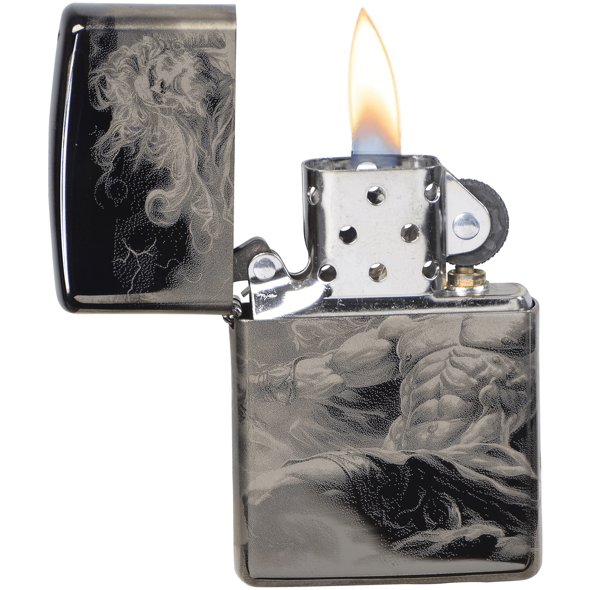 Zippo Pk Collection Zeus High Polish Black