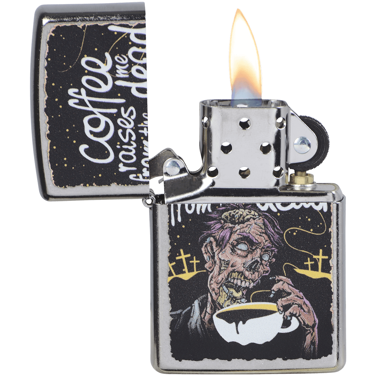 Zippo Pk Collection Coffee Zombie Color Image