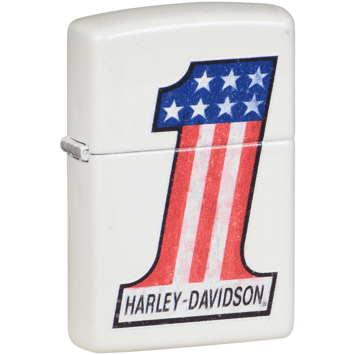 Zippo Pk Collection Harley Davidson 1 Logo White Matte