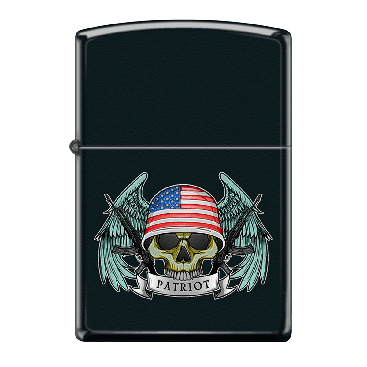 Zippo Pk Collection Patriot Skull Wings