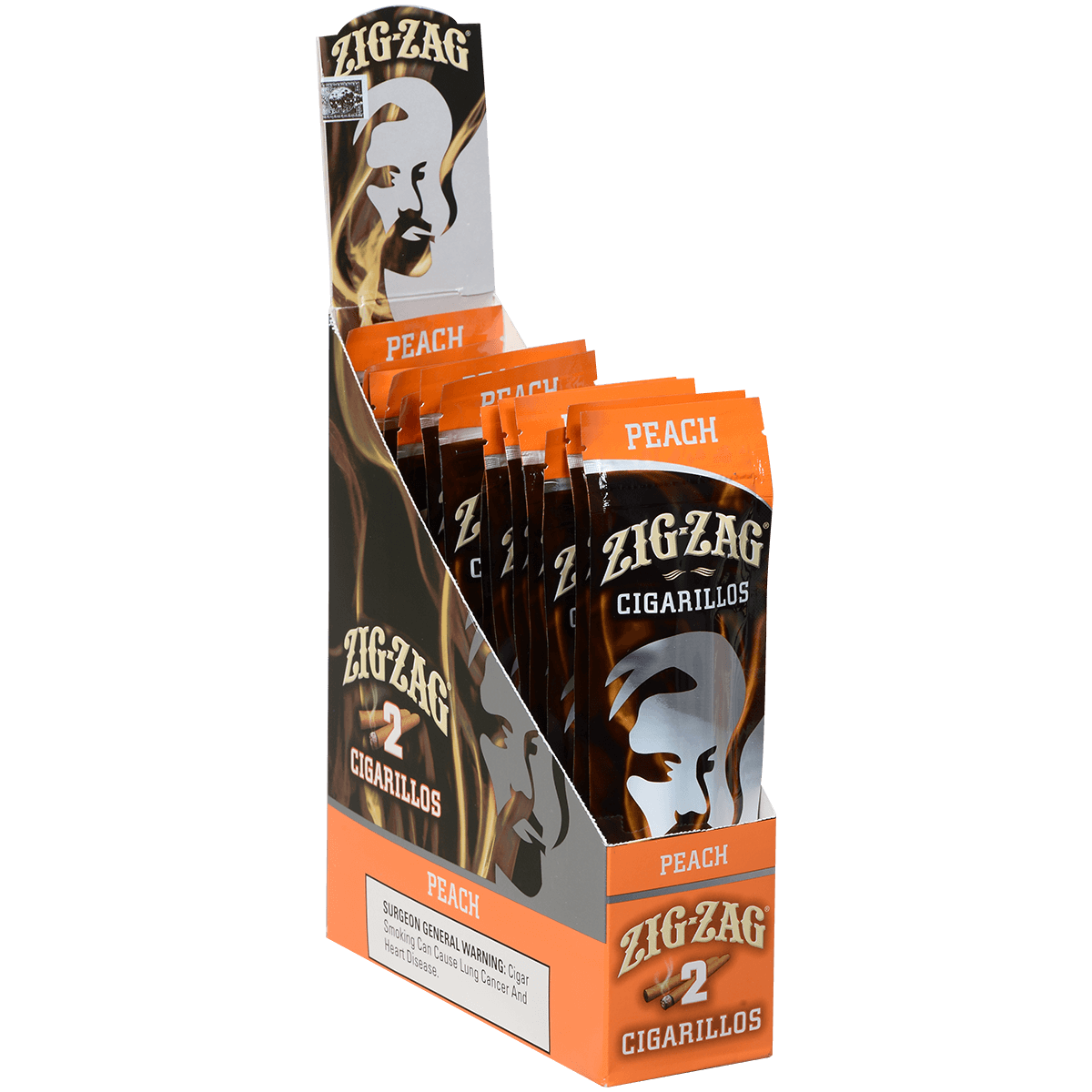 Zig Zag Cigarillos Peach 15/2 Ct. Display