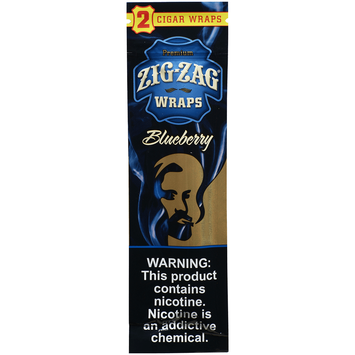 Zig Zag Cigar Wraps Blueberry 25/2 Pack Carton