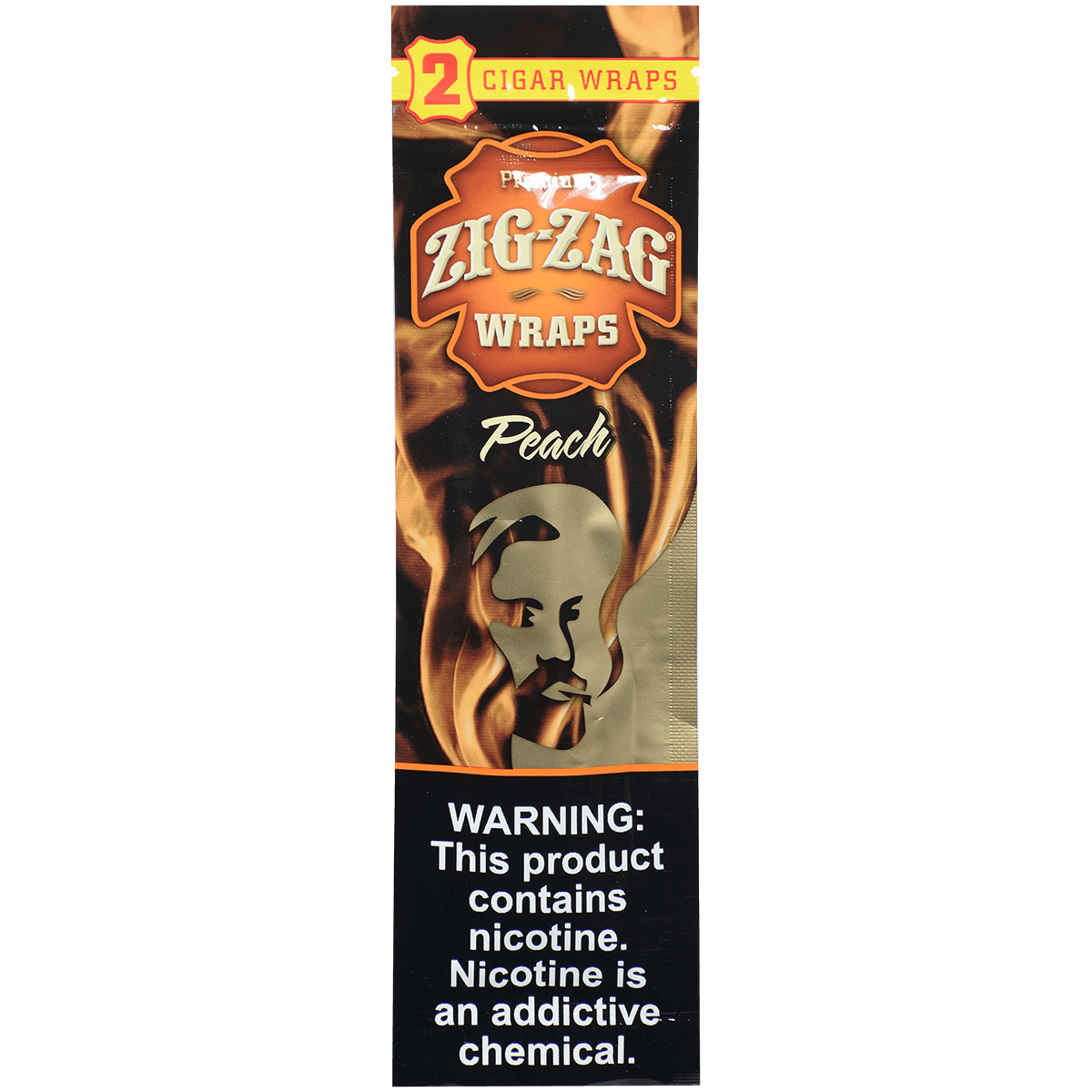 Zig Zag Cigar Wraps Peach Frenzy 25/2 Pack Carton
