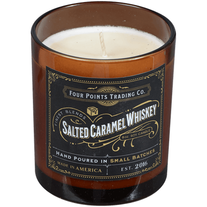 Salted Caramel Whiskey 8 Oz Soy Candle