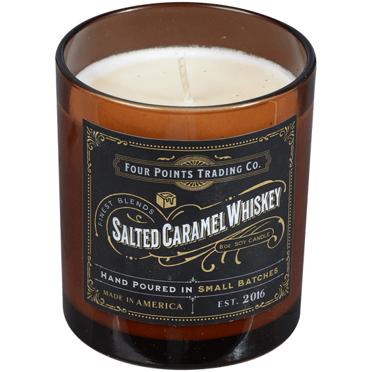 Salted Caramel Whiskey 8 Oz Soy Candle