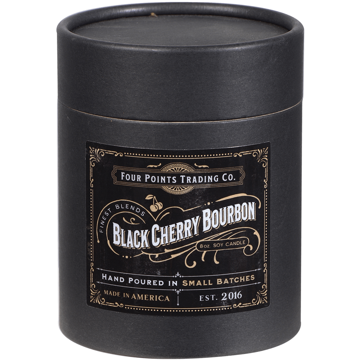 **BLACK CHERRY BOURBON 8 OZ SOY CANDLE