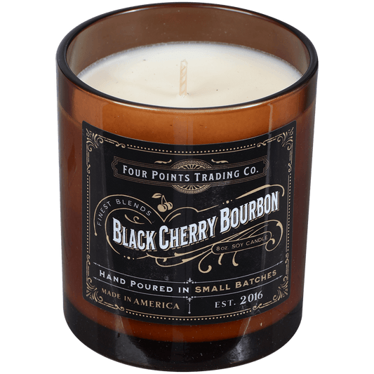 **BLACK CHERRY BOURBON 8 OZ SOY CANDLE