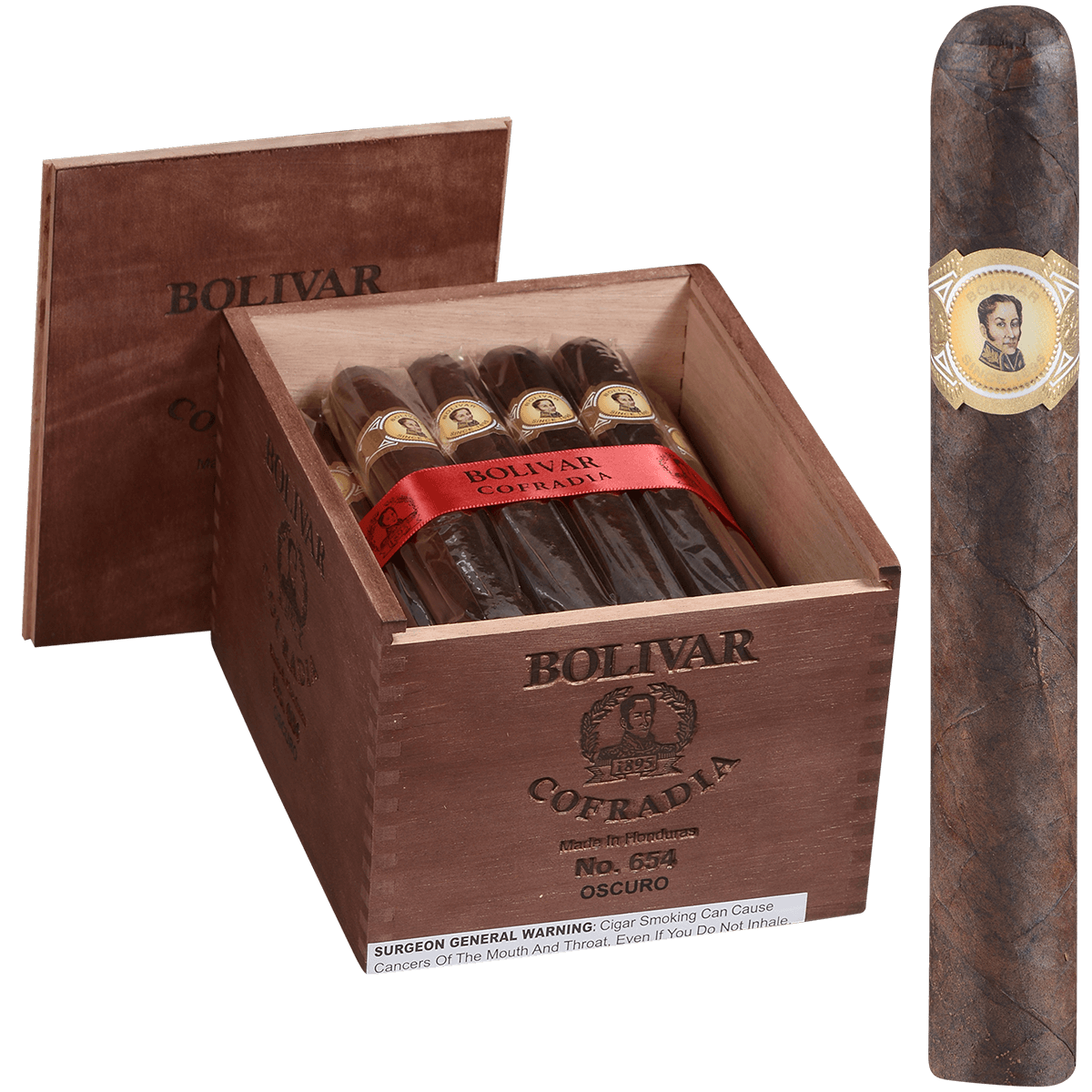 BOLIVAR COFRADIA OSCURO TORO 25 CT. 6 X 54 BX