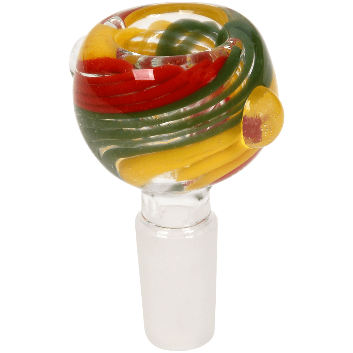 Pipes Greenhouse Swirl Reversal Glass Bowl Round 14 Mm