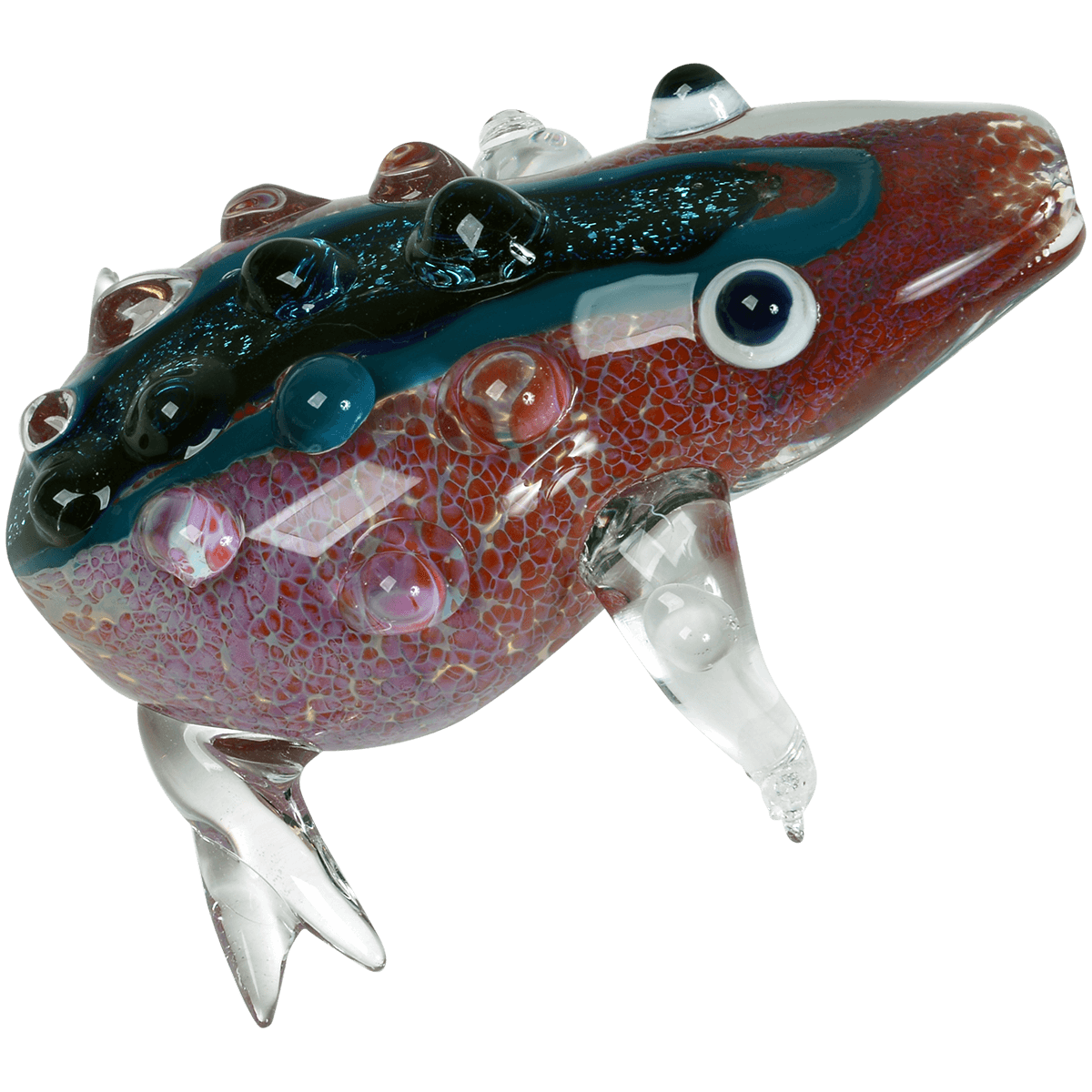 Pipes Greenhouse 3.5" Frog With Dicro Character Glass Pipe