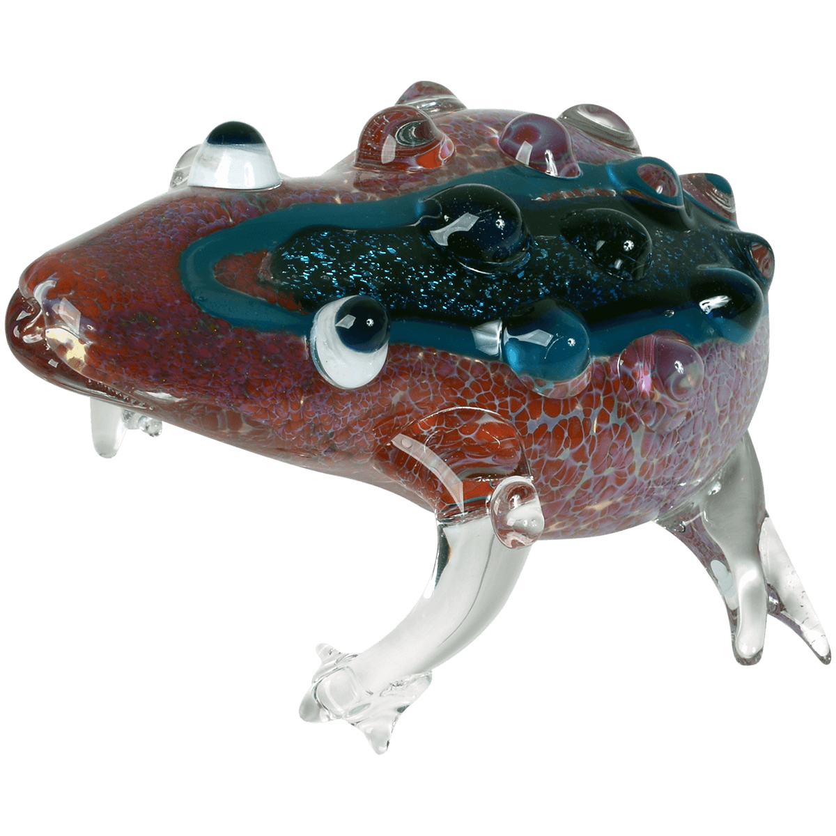 Pipes Greenhouse 3.5" Frog With Dicro Character Glass Pipe