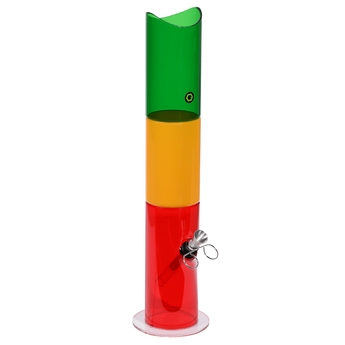 Pipes Acrylic Greenhouse 2.5"X15" Water Pipe Rasta Pull Carb