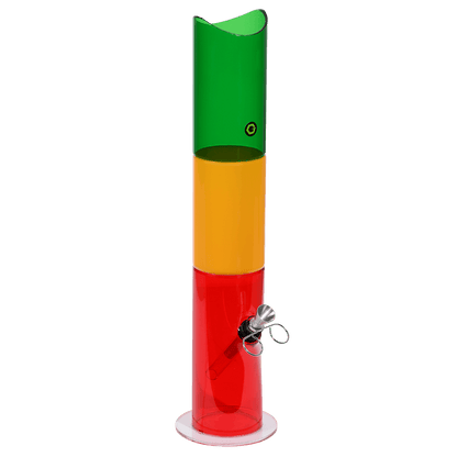 Pipes Acrylic Greenhouse 2.5"X15" Water Pipe Rasta Pull Carb
