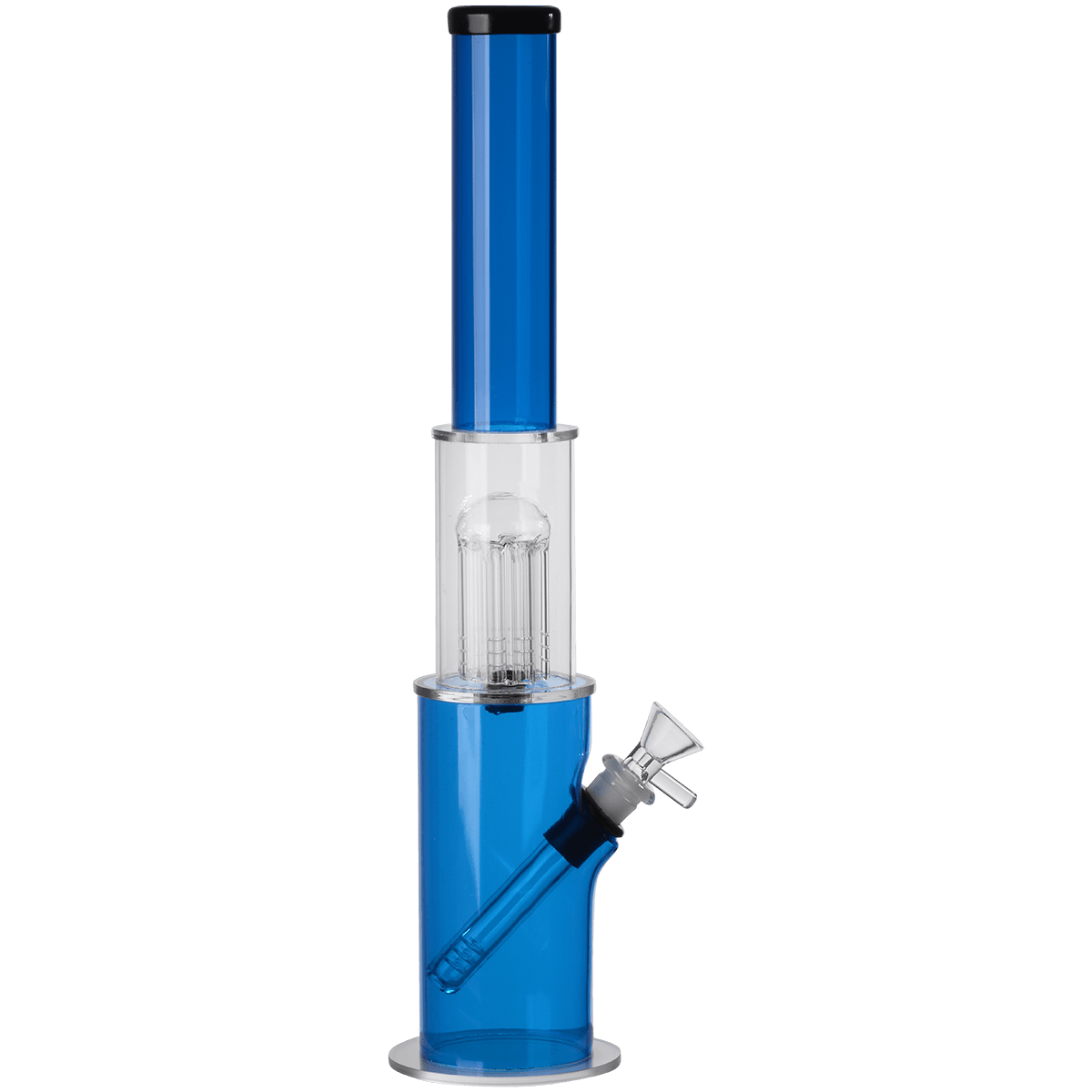 Pipes Acrylic Greenhouse W Glass Perc Glass Carb 2"X15" Water Pipe Asst Colors