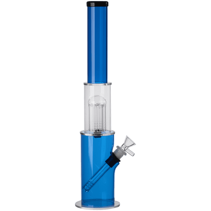 Pipes Acrylic Greenhouse W Glass Perc Glass Carb 2"X15" Water Pipe Asst Colors