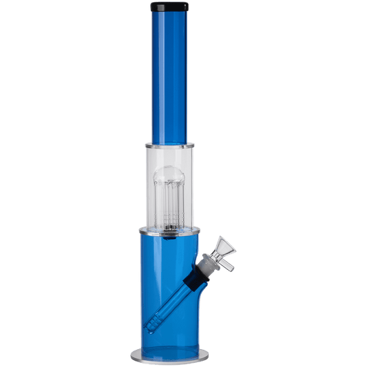 Pipes Acrylic Greenhouse W Glass Perc Glass Carb 2"X15" Water Pipe Asst Colors