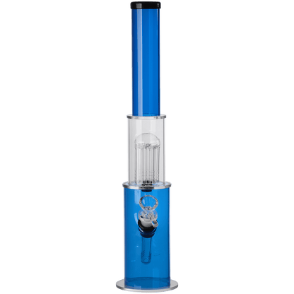 Pipes Acrylic Greenhouse W Glass Perc Glass Carb 2"X15" Water Pipe Asst Colors