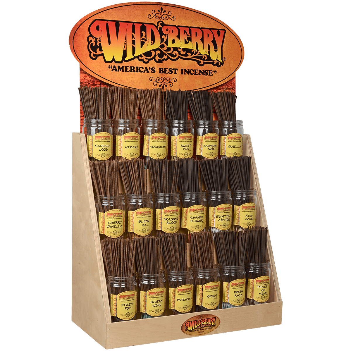 Incense Sticks Wild Berry Pre-Pack Starter Kit 18 Best Selling Fragrances