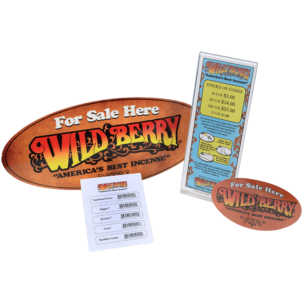 Incense Sticks Wild Berry Pre-Pack Starter Kit 18 Best Selling Fragrances