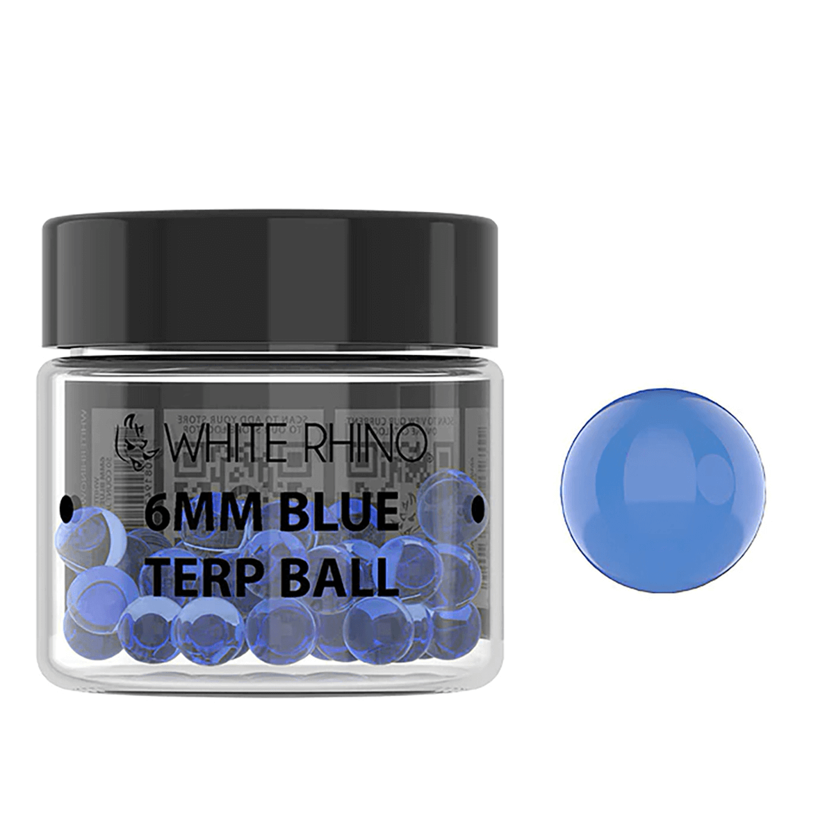Pipes Glass Terp Balls 6Mm Sapphire 50 Ct. Jar