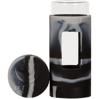 Container Pruf 2 In 1 Silcone Jar Black & Gray 4Ct Display