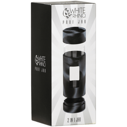 Container Pruf 2 In 1 Silcone Jar Black & Gray 4Ct Display