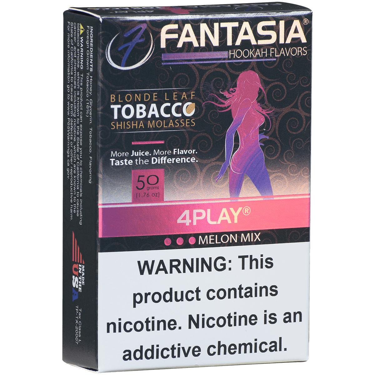 Hookah Tobacco Fantasia 4 Play 50G 10 Ct. Carton